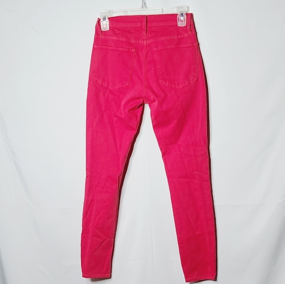 Frame Le High Skinny vintage red 5 pocket jeans pants sz 25 - Picture 8 of 10